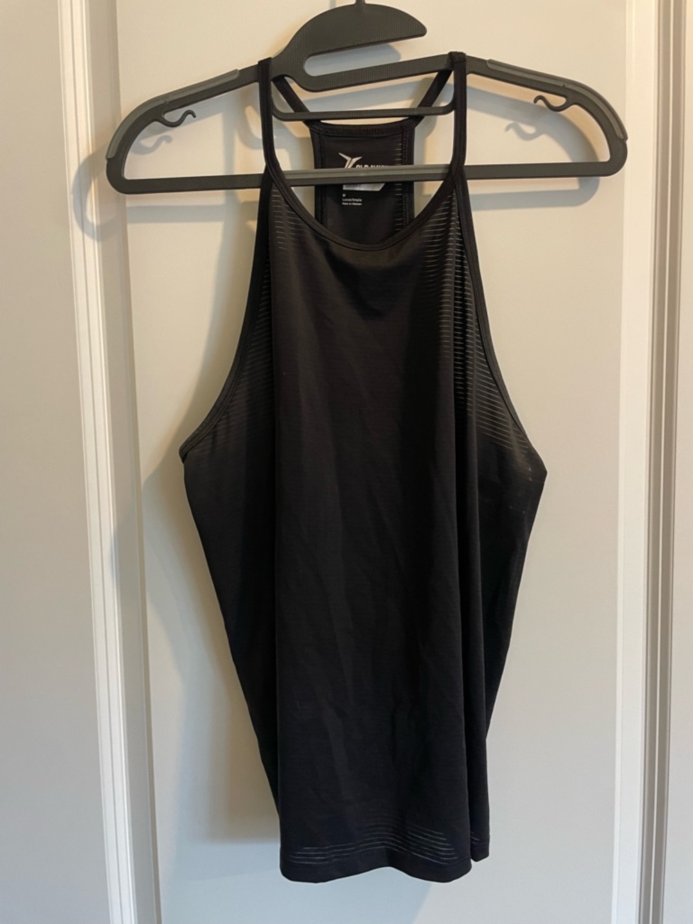 Old Navy Black High-Neck Strappy Tank
